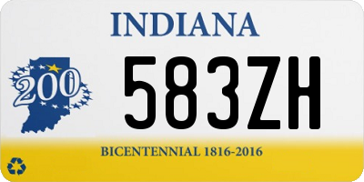 IN license plate 583ZH