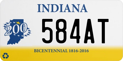 IN license plate 584AT