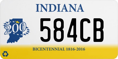 IN license plate 584CB