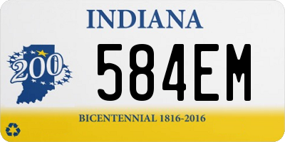 IN license plate 584EM