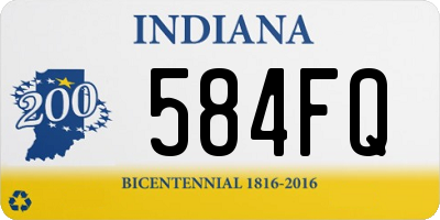 IN license plate 584FQ