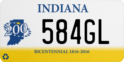 IN license plate 584GL