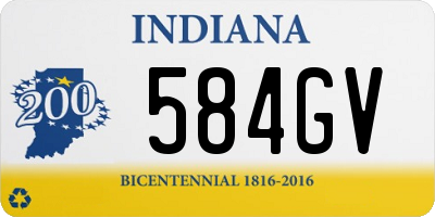 IN license plate 584GV