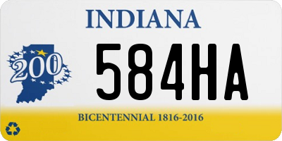 IN license plate 584HA