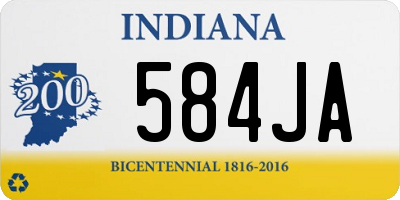 IN license plate 584JA