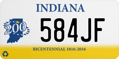 IN license plate 584JF