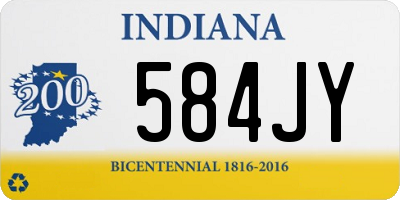 IN license plate 584JY