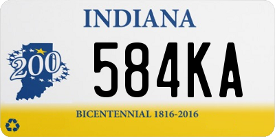 IN license plate 584KA