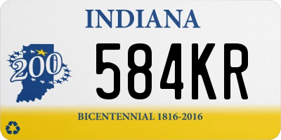 IN license plate 584KR