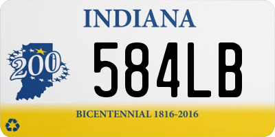 IN license plate 584LB