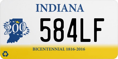 IN license plate 584LF