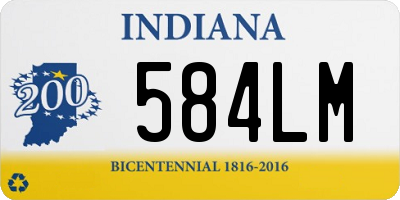 IN license plate 584LM