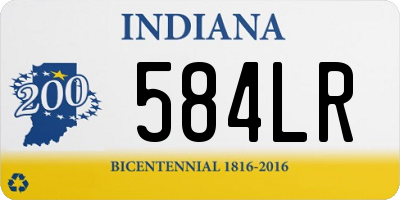 IN license plate 584LR