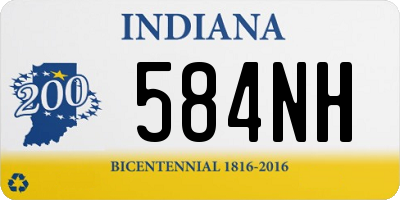 IN license plate 584NH