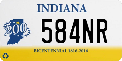 IN license plate 584NR