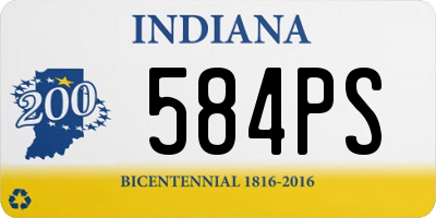 IN license plate 584PS