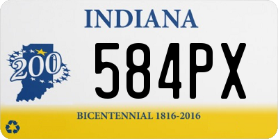 IN license plate 584PX