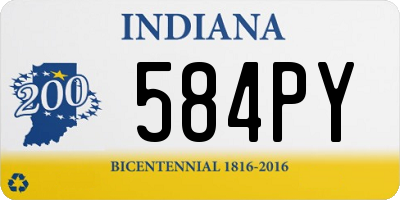 IN license plate 584PY