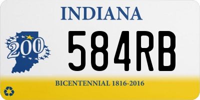 IN license plate 584RB