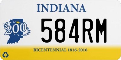 IN license plate 584RM