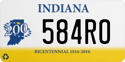 IN license plate 584RO