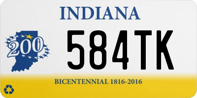 IN license plate 584TK