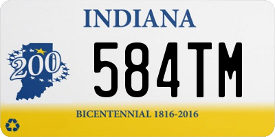 IN license plate 584TM