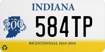 IN license plate 584TP