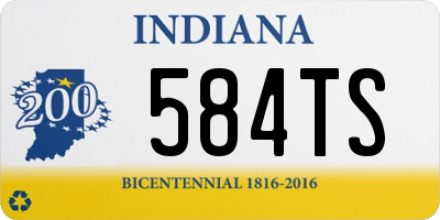 IN license plate 584TS