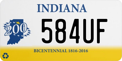 IN license plate 584UF