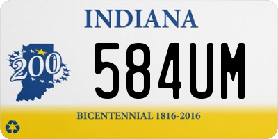 IN license plate 584UM