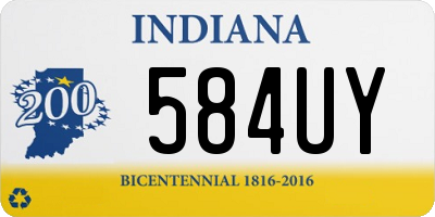 IN license plate 584UY