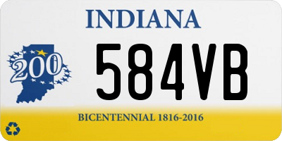 IN license plate 584VB