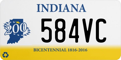 IN license plate 584VC