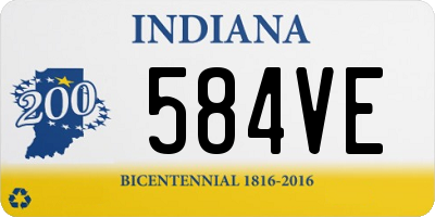 IN license plate 584VE