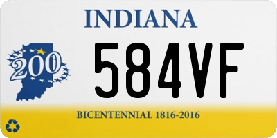 IN license plate 584VF