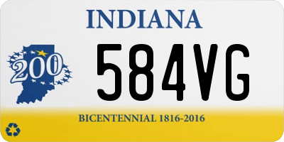 IN license plate 584VG