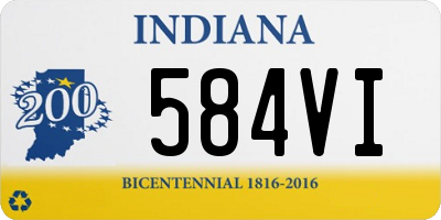 IN license plate 584VI