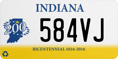 IN license plate 584VJ