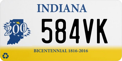 IN license plate 584VK