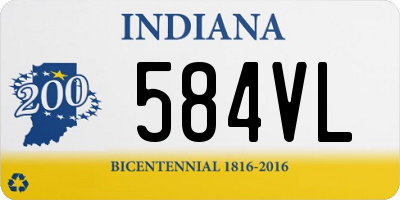 IN license plate 584VL