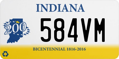 IN license plate 584VM