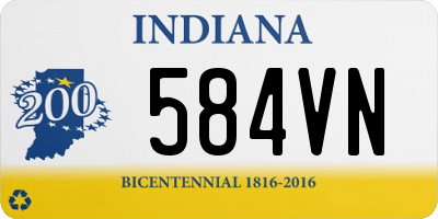 IN license plate 584VN