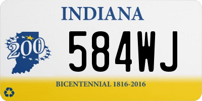 IN license plate 584WJ