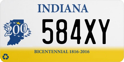 IN license plate 584XY