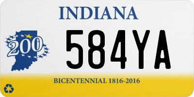 IN license plate 584YA