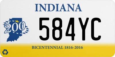 IN license plate 584YC