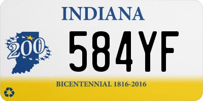 IN license plate 584YF