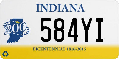 IN license plate 584YI