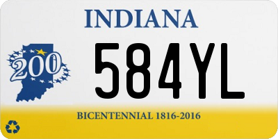 IN license plate 584YL